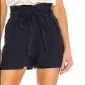 L'AGENCE Hillary High Waisted Linen Shorts Sz28NWT